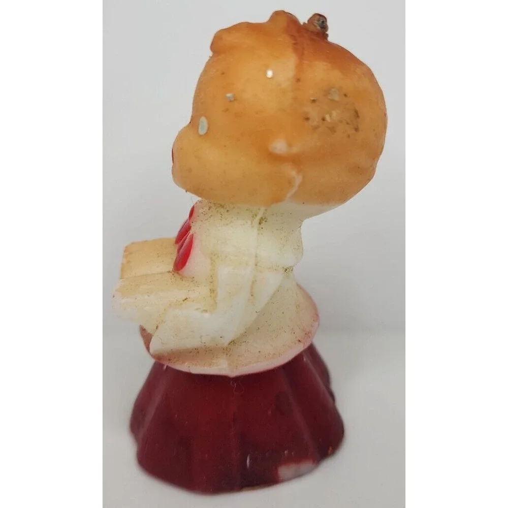 Vintage Gurley‎ Caroler Girl Candle 2.75
